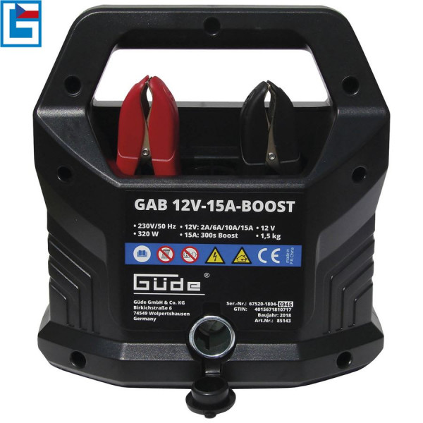 GÜDE 85143 automatická nabíječka baterií GAB 15 A BOOST 