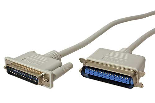Kabel Roline k tiskárně MD25 - MC36, 25žil, lisovaný, 3m, šedý, pro paralelní přenos dat