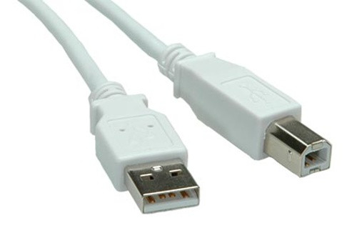 Kabel Value USB 2.0 A-B 4,5m, bílý