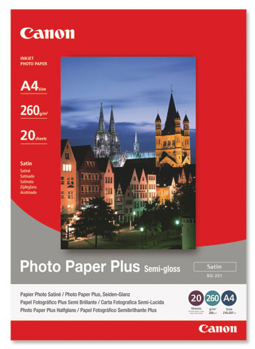 Papír Canon SG-201 A4 fotopapír saténový, 20ks, 260g/m2