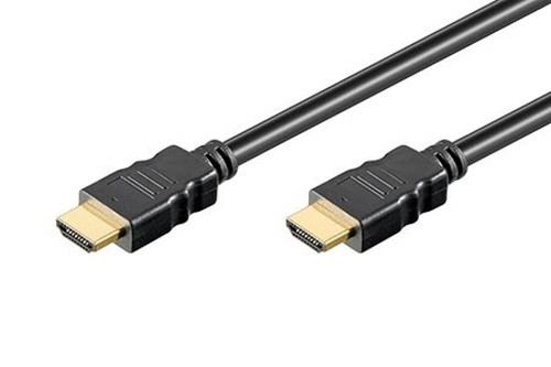 Kabel propojovací HDMI 1.4 HDMI (M) - HDMI (M), 1m, zlacené konektory