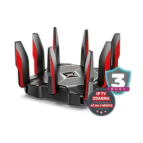 WiFi router TP-Link Archer AX11000 WiFi 6 AP, 8 x GLAN, 1x GWAN, USB C a 3.0/ 1148Mbps 2,4/ 4804Mbps 5GHz