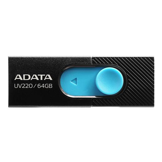 Flashdisk Adata UV220 64GB, USB 2.0, black/blue