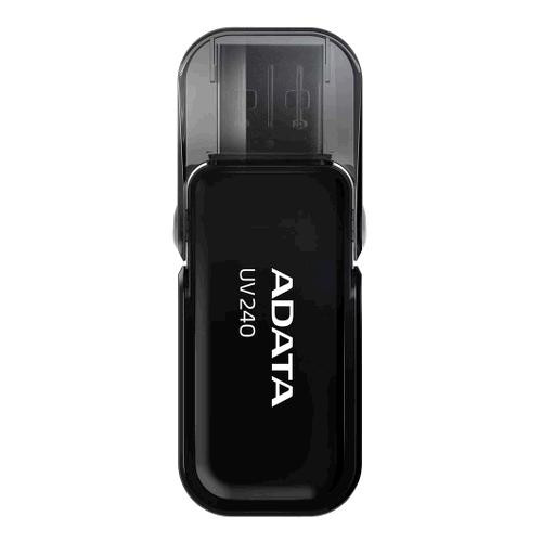 Flashdisk Adata UV240 32GB,  USB 2.0, black, vhodné pro potisk