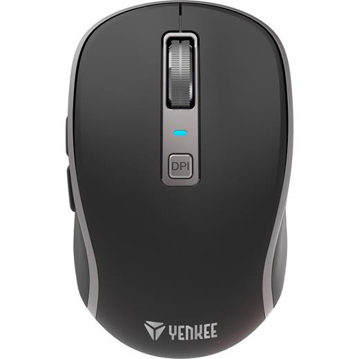 Myš Yenkee NOBLE YMS 2085BK Dual mode WL, optická, bezdrátová, dobíjecí, 2400 DPI, černá