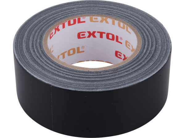 Extol Premium 8856313 páska lepicí textilní/univerzální, 50mm x 50m tl.0,18mm, černá